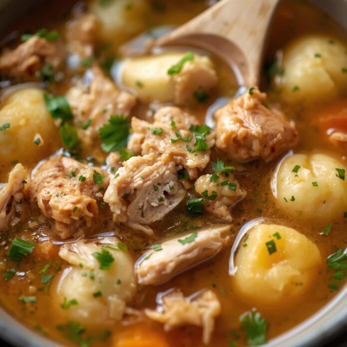 Easy Rotisserie Chicken Gnocchi Soup