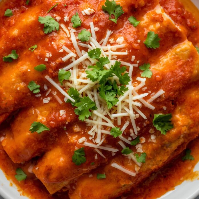 Enchiladas with Homemade Enchilada Sauce