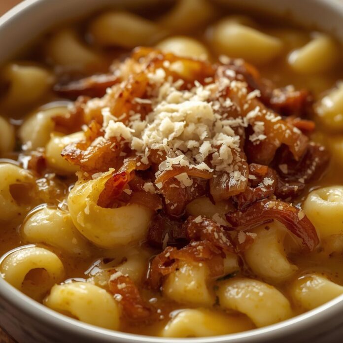 French Onion Soup Mac and Cheese