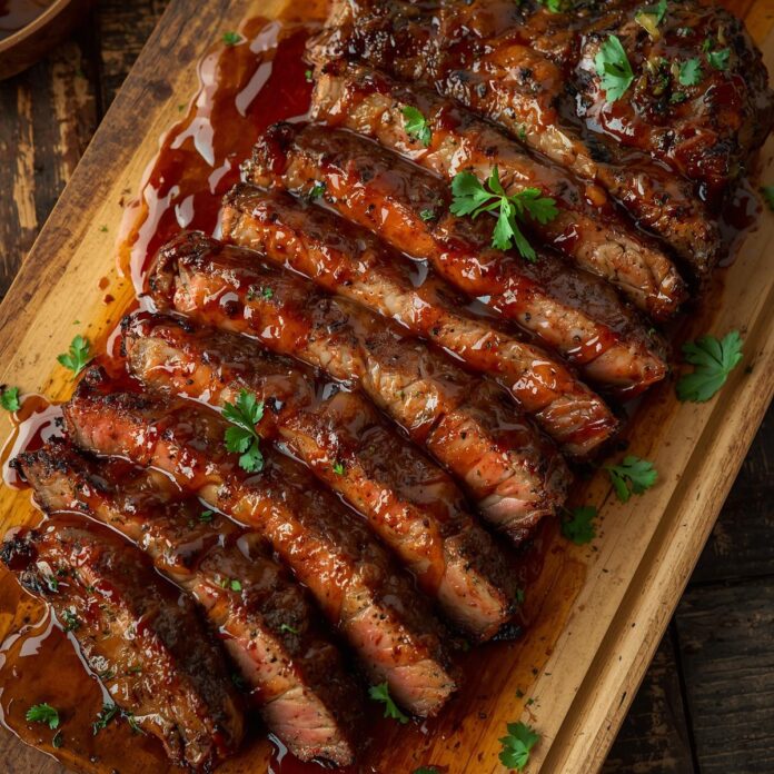 Honey Garlic Grilled Skirt Steak