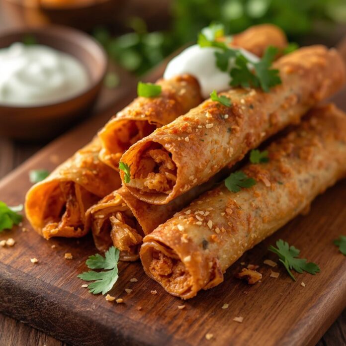 Keto Chicken Bacon Ranch Taquitos