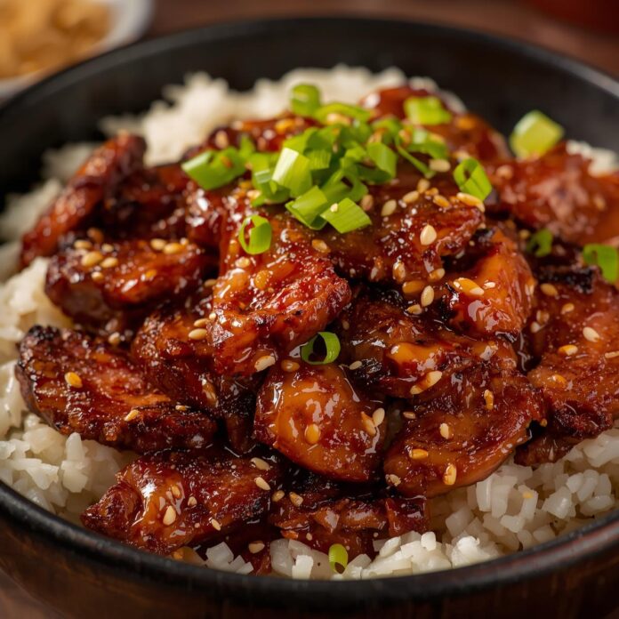 Korean BBQ Steak Rice Bowls