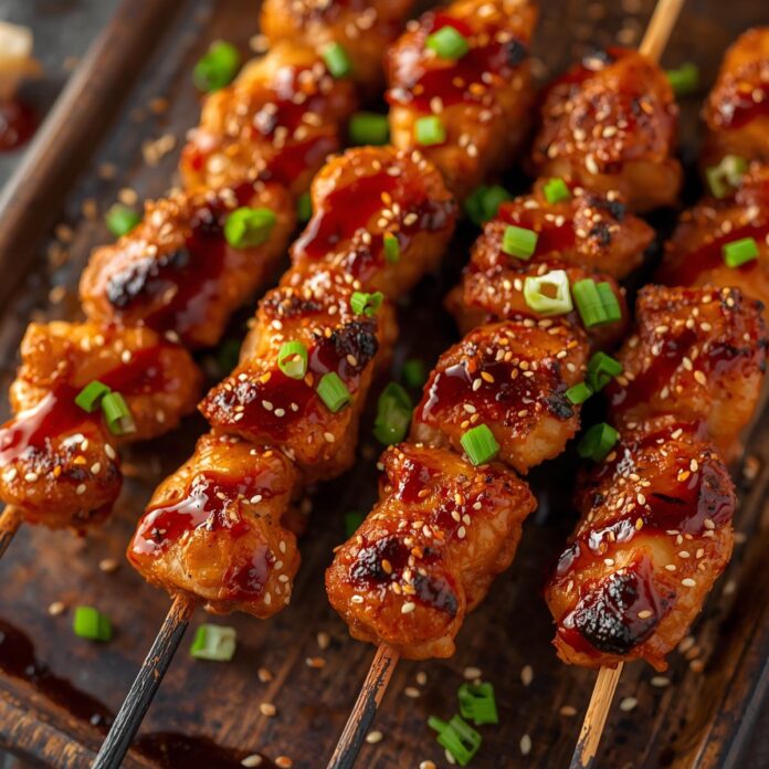 Korean Chicken Skewers