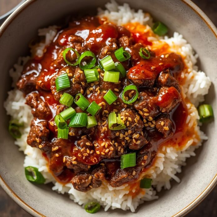 Korean Ground Beef Bowl