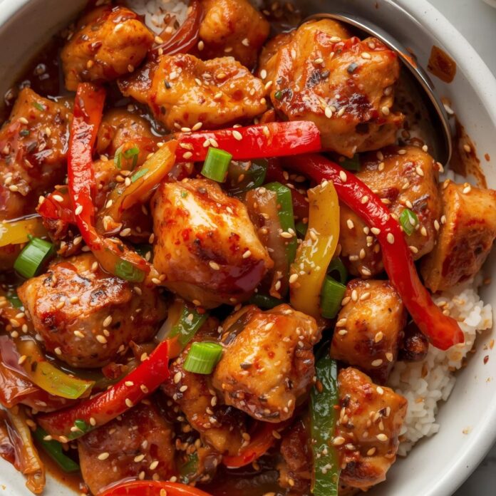 Korean Spicy Chicken Stir Fry
