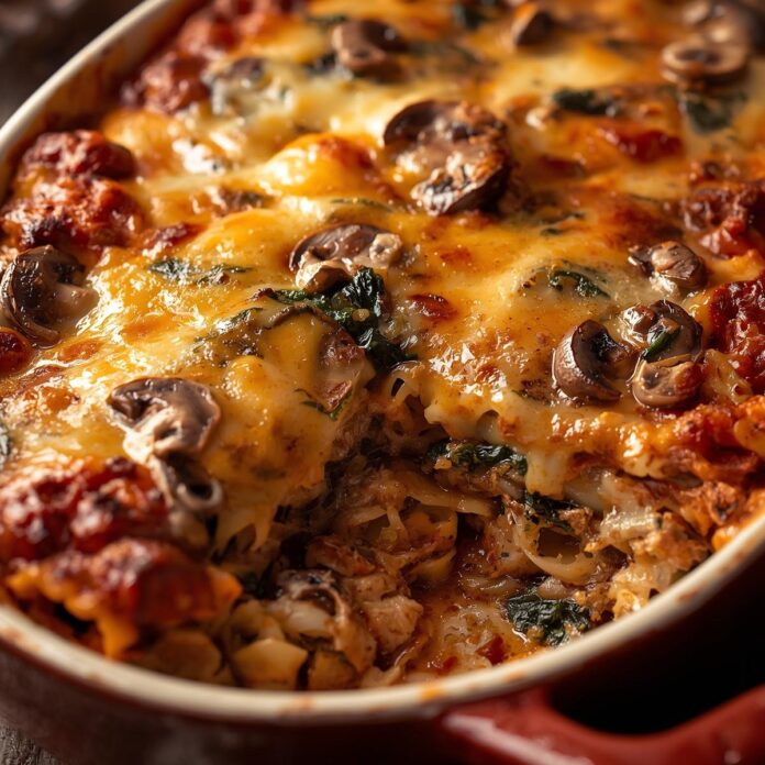 Mushroom and Spinach Lasagna