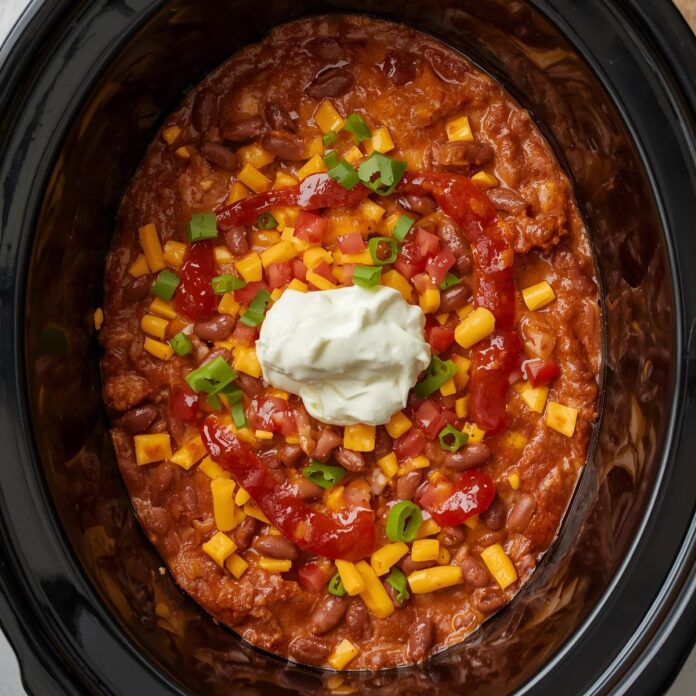 Slow Cooker Taco Dip