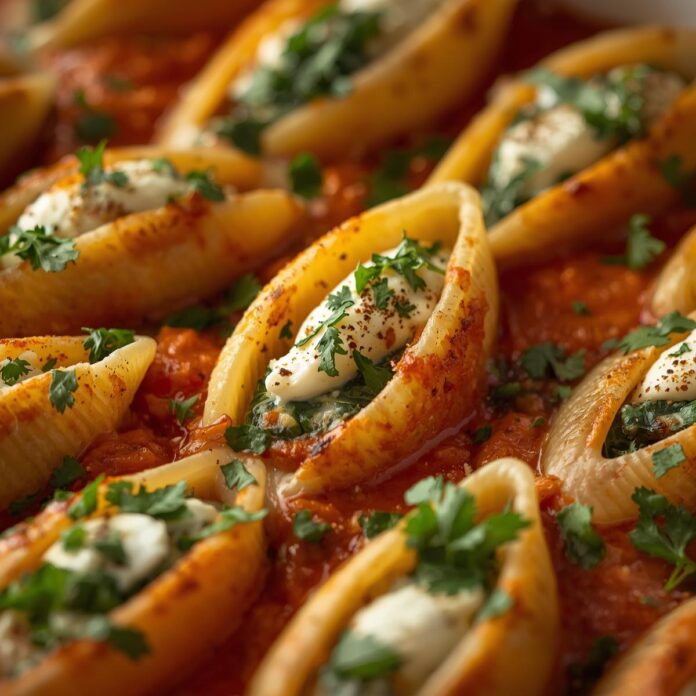 Spinach and Ricotta Stuffed Shells
