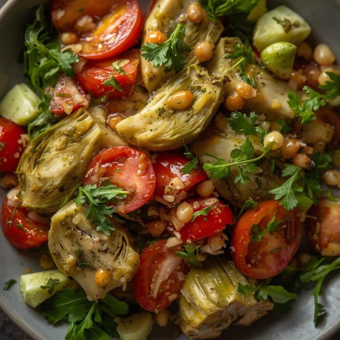 Tuscan Artichoke Tomato Salad