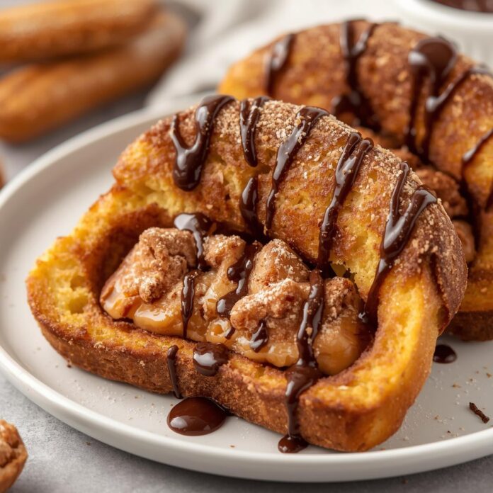 Churro Stuffed French Toast