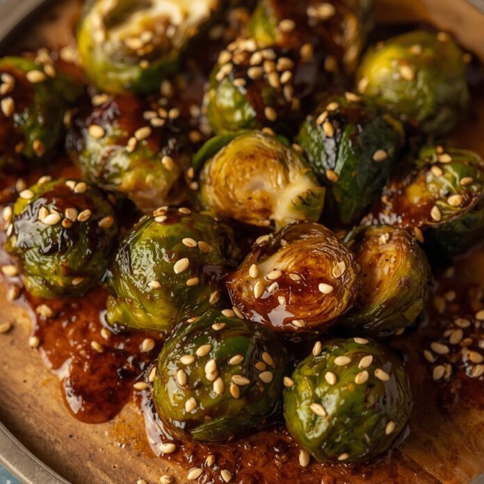 Honey Balsamic Brussels Sprouts