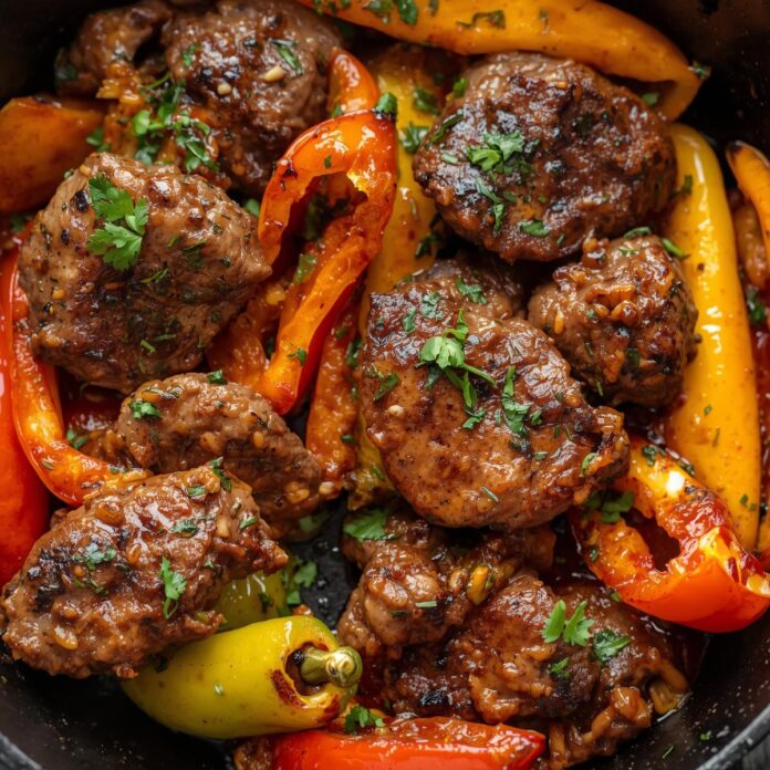 Keto Beef Pepper Steak