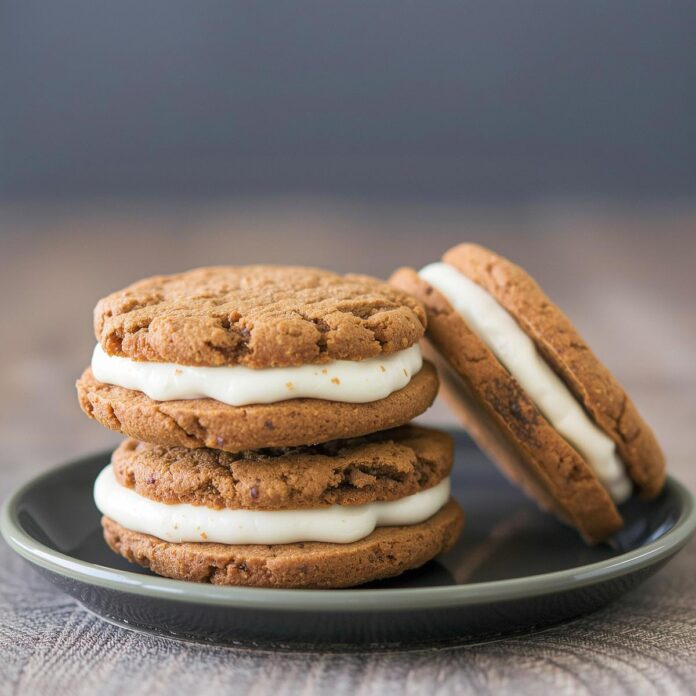 Carrot Cake Cookie Sandwiches