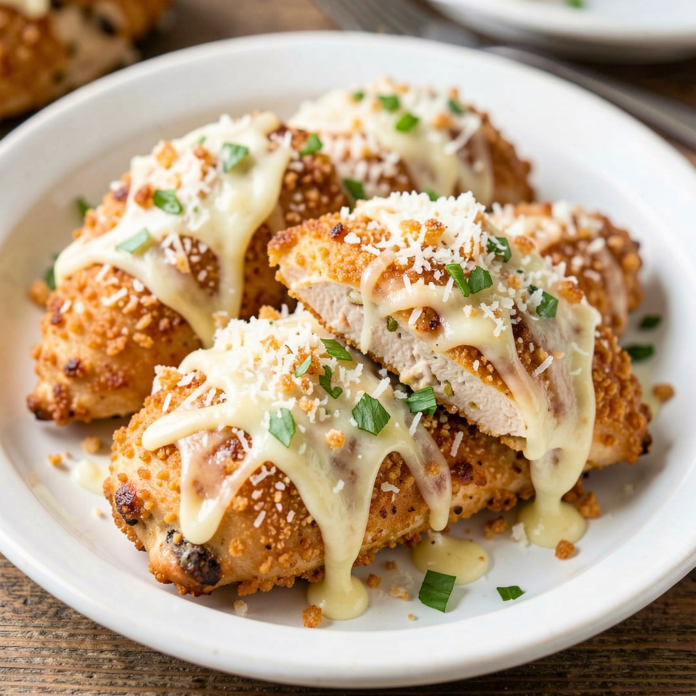 Crispy Dill Pickle Parmesan Chicken