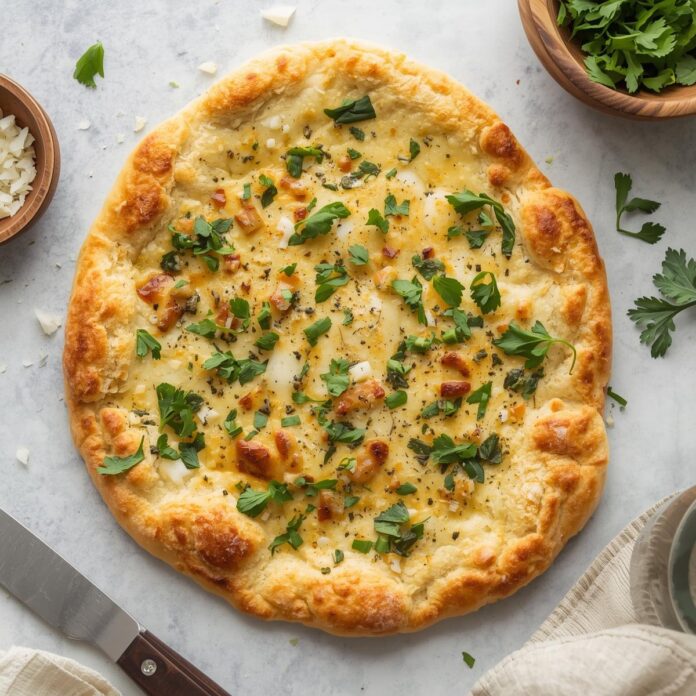 Low-Carb Garlic Keto Flatbread