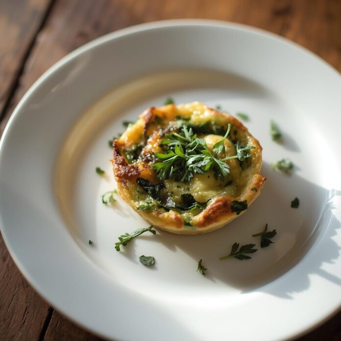Mini Crustless Quiche Spinach