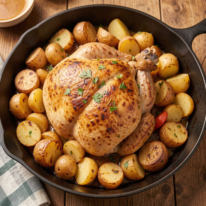 One Pan Chicken and Potatoes