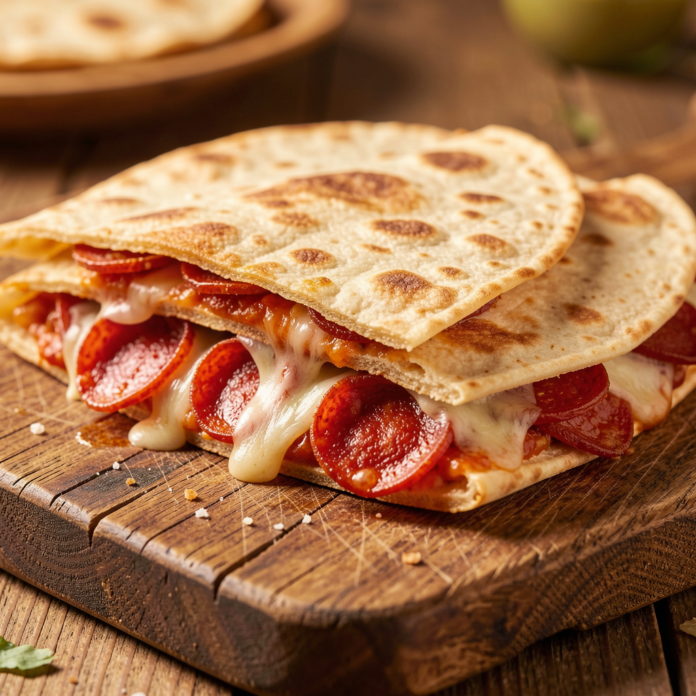 Pepperoni Pizza Quesadillas