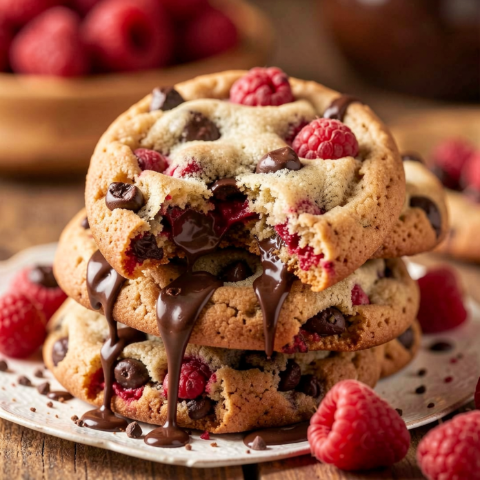 Raspberry Chocolate Chip Cookies