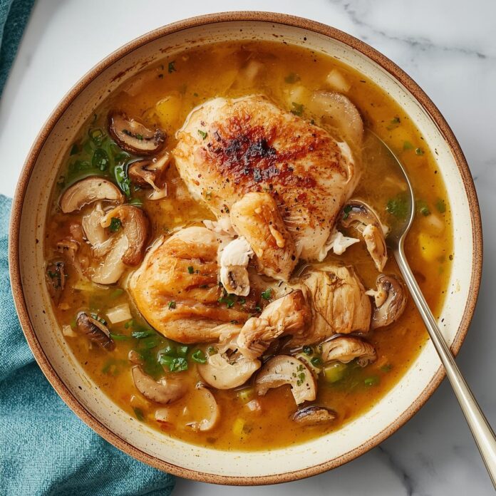 Rotisserie Chicken and Mushroom Soup