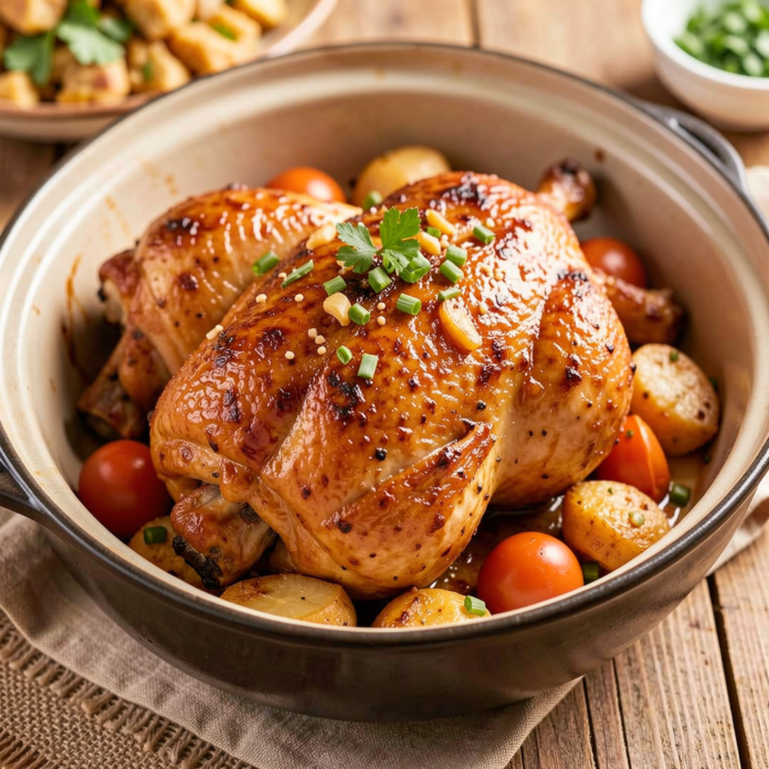 Slow Cooked Bourbon Chicken