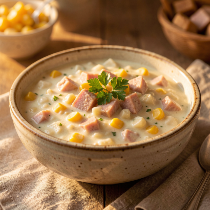 Creamy Ham and Corn Chowder