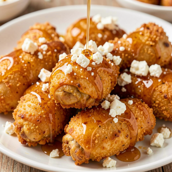 Crispy Hot Honey Feta Chicken