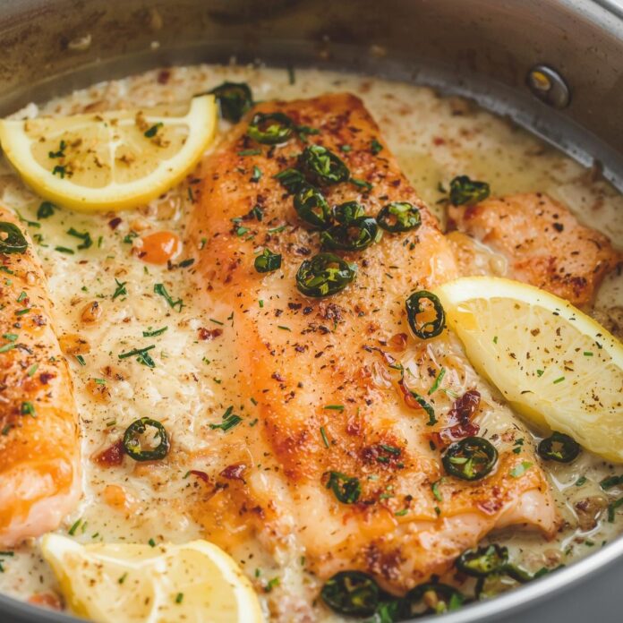 Crispy Parmesan Salmon Bake
