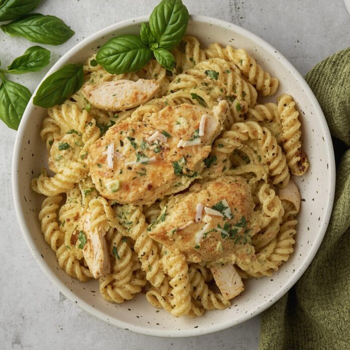 Pesto Chicken Pasta Bake