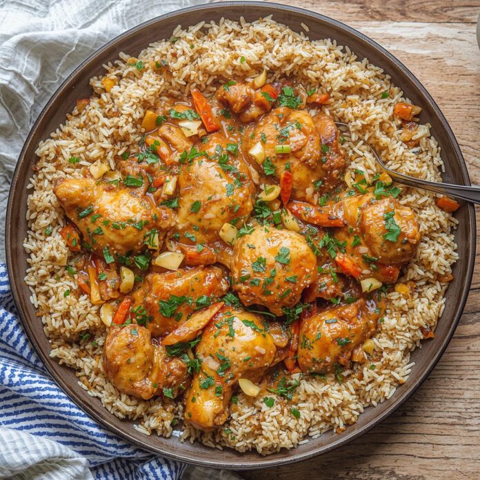 Smothered Chicken and Rice