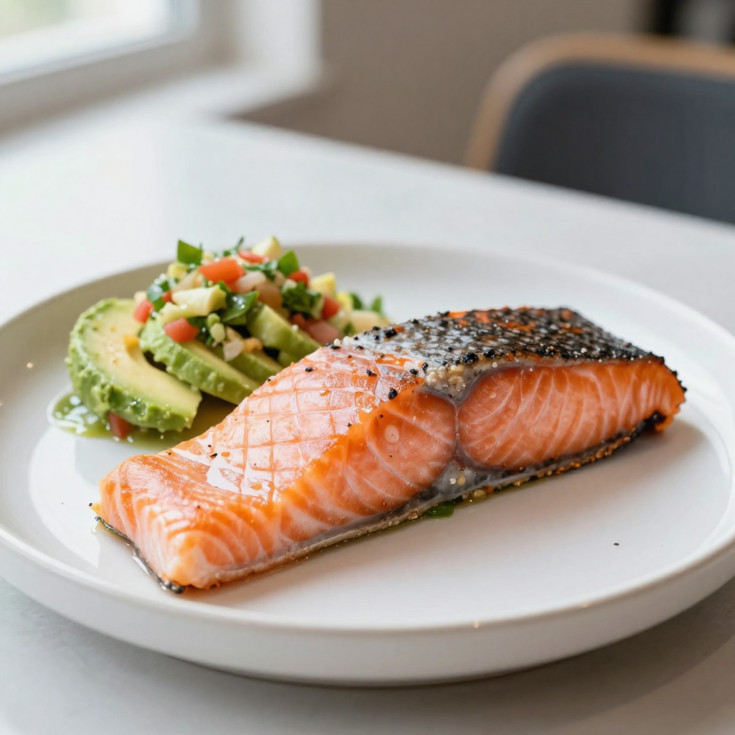High Protein Salmon with Avocado Salsa – Perfect Healthy Dinner