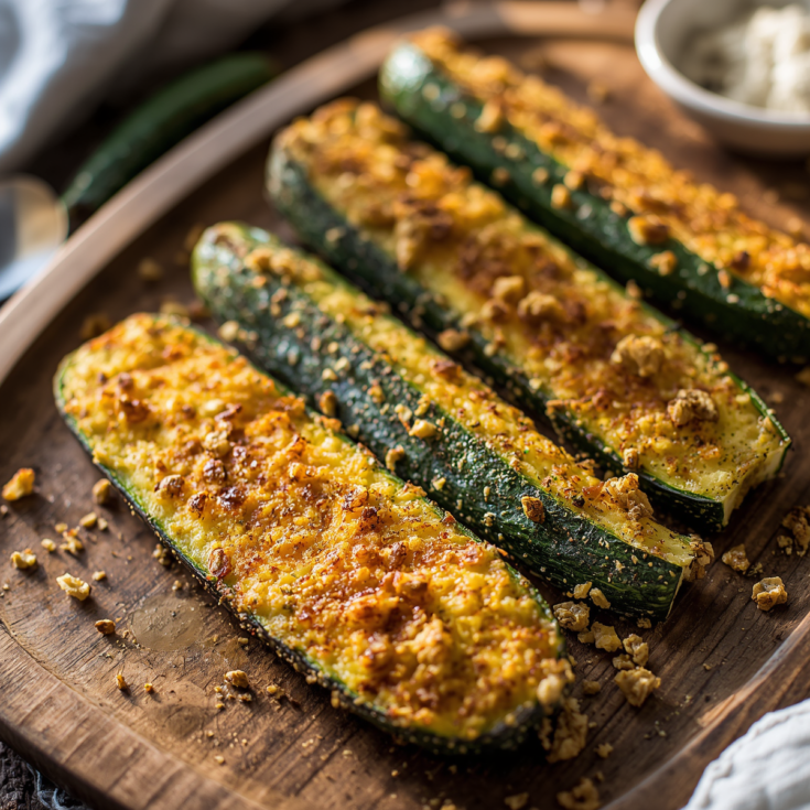 Baked Parmesan Zucchini – Healthy Side Dish