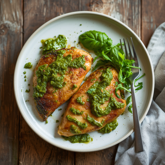 Baked Pesto Chicken – Simple, Healthy and Delicious