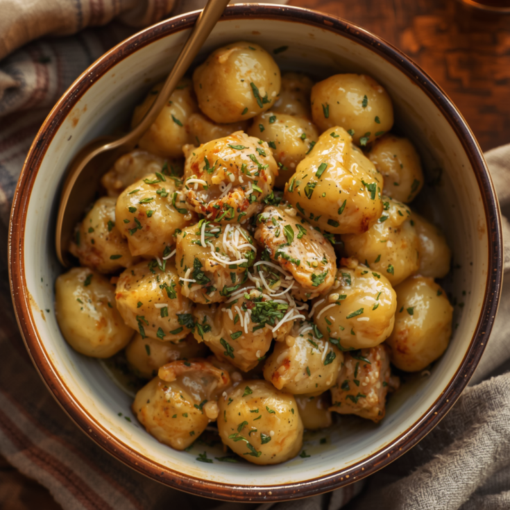 Classic Creamy Crack Chicken Gnocchi