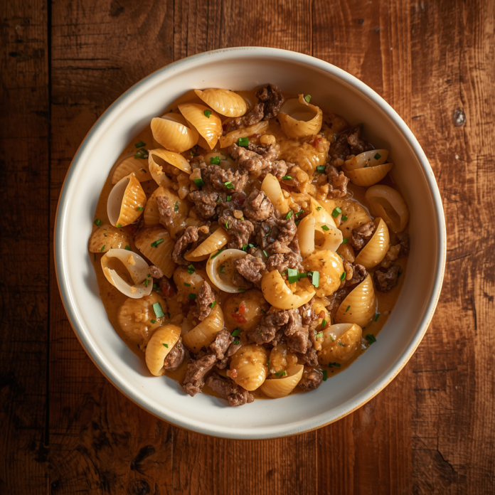 Creamy Beef and Shells – Quick and Delicious Dinner