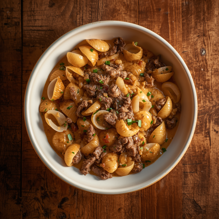 Creamy Beef and Shells – Quick and Delicious Dinner