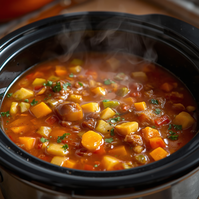 Crockpot Vegetable Soup – Slow Cooker Healthy Comfort Food