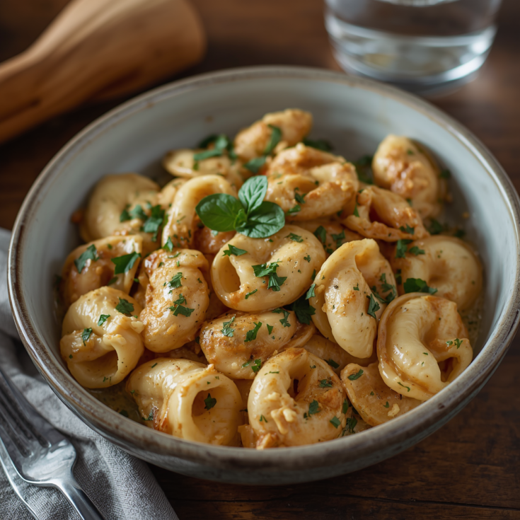 Easy Creamy Garlic Chicken Tortellini – Comfort Food Favorite