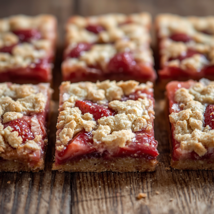 Strawberry Shortcake Streusel Bars – Buttery, Crumbly and Irresistible