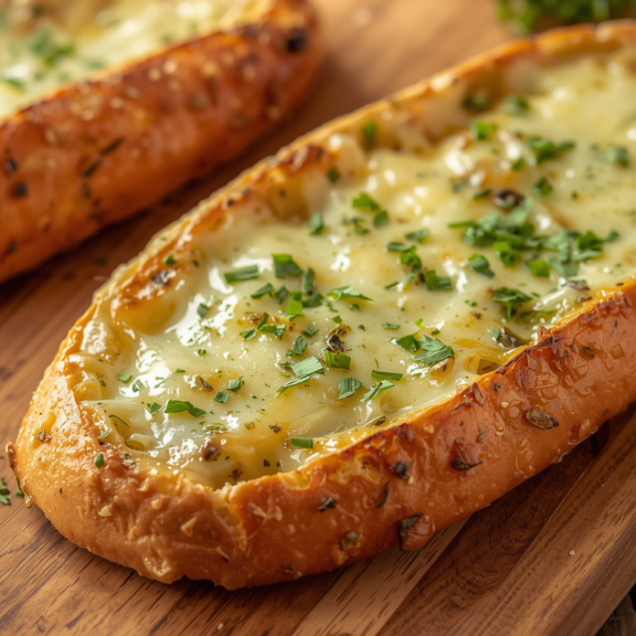 Cheesy Garlic Bread with Cheese Recipe