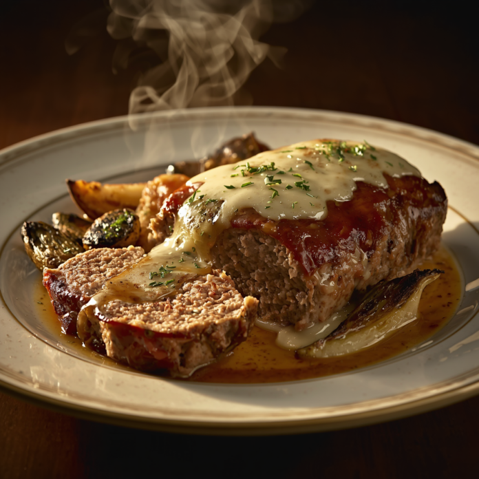 Cheesy Garlic Brown Butter Meatloaf Recipe