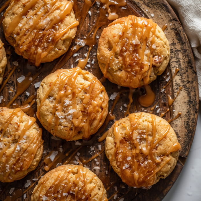 Chewy Salted Caramel Cheesecake Cookies Recipe