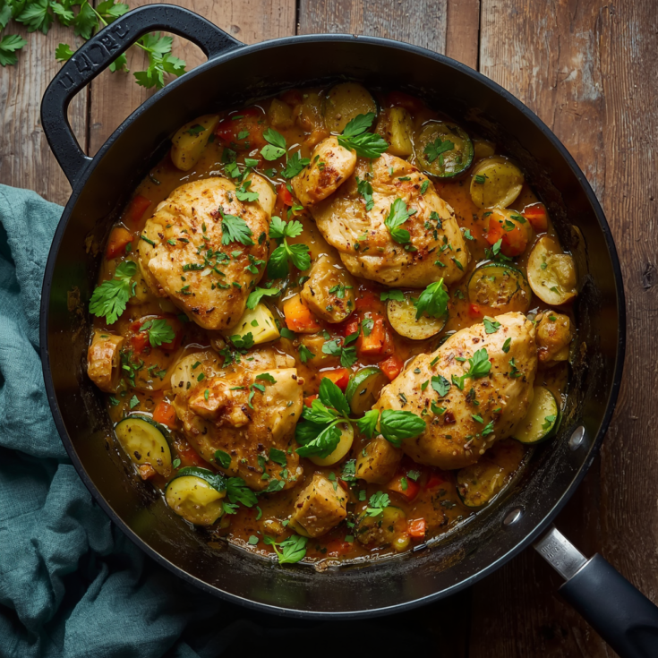 Chicken and Zucchini Skillet Weeknight Hero