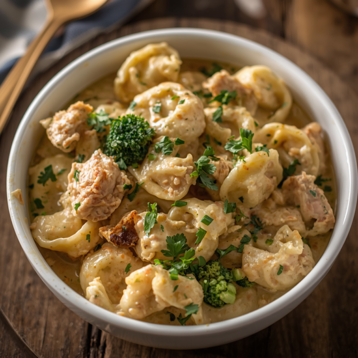 Cozy Creamy Chicken Broccoli Tortellini Recipe