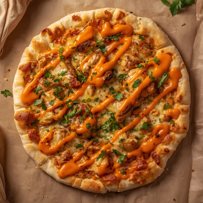 Crazy Good Buffalo Chicken Flatbread