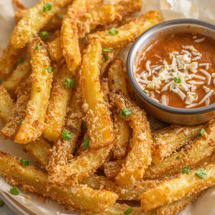 Crispy Air Fryer Parmesan Fries Recipe