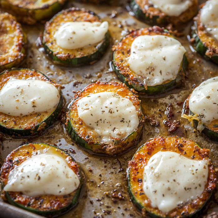 Crispy Baked Zucchini with Mozzarella Recipe