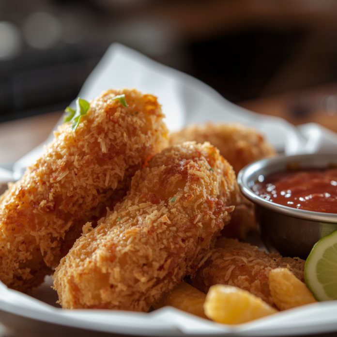 Crispy Homemade Mozzarella Sticks Recipe