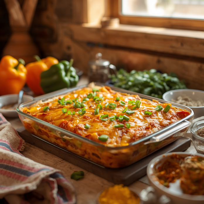 Easy Chicken Burrito Casserole Recipe