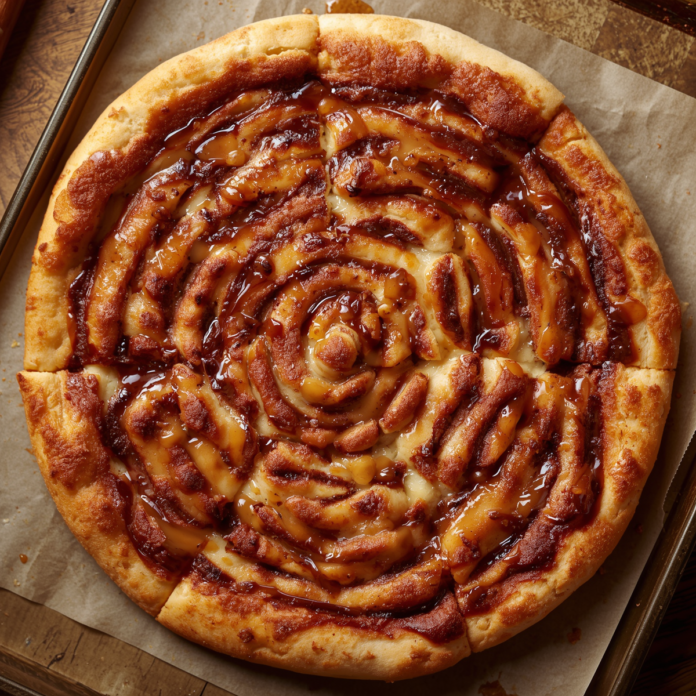Fudgy Sweet Cinnamon Swirl Pizza Recipe